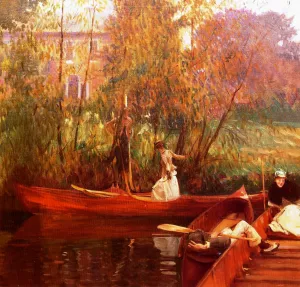A Boating Party Oil painting by John Singer Sargent