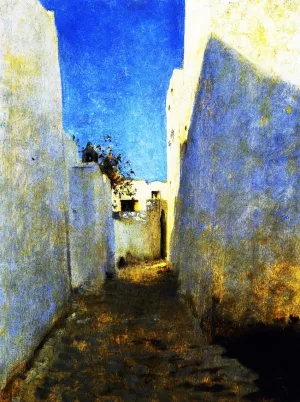 A Moroccan Street Scene by John Singer Sargent Oil Painting