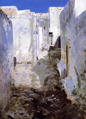 A Street in Algiers by John Singer Sargent Oil Painting
