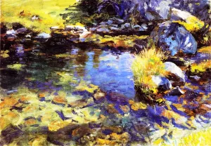 Alpine Pool by John Singer Sargent Oil Painting