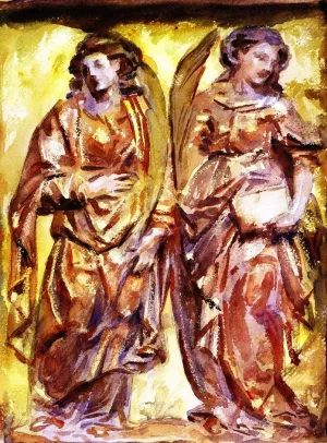 Angels, After a Relief, Church of Los Jeronimos, Granada by John Singer Sargent Oil Painting