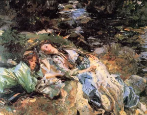 The Brook by John Singer Sargent Oil Painting