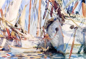 White Ships by John Singer Sargent Oil Painting