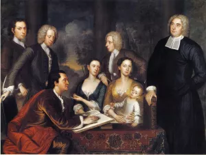 The Bermuda Group by John Smibert Oil Painting
