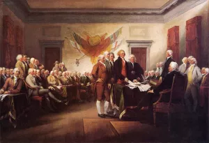The Declaration of Independence, July 4, 1776 Oil Painting by John Trumbull - Bestsellers