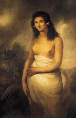 Portrait of Poedua by John Webber Oil Painting