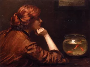 An Idle Moment Oil painting by John White Alexander