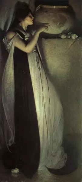 Isabella and the Pot of Basil by John White Alexander Oil Painting