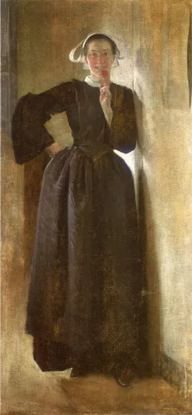Josephine, the Breton Maid by John White Alexander Oil Painting