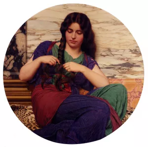 A Congenial Task by John William Godward Oil Painting