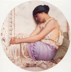 A Grecian Girl by John William Godward Oil Painting