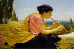 A Melody by John William Godward Oil Painting
