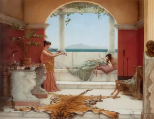 The Sweet Siesta of a Summer Day' by John William Godward Oil Painting