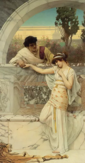 Yes or No' Oil painting by John William Godward