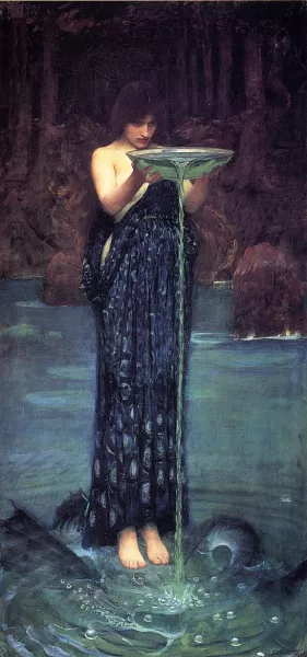 Circe Invidiosa by John William Waterhouse Oil Painting
