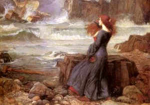 Miranda - The Tempest by John William Waterhouse Oil Painting