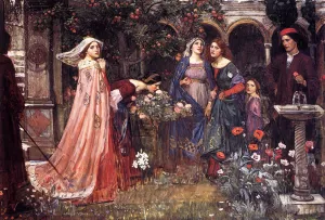The Enchanted Garden by John William Waterhouse Oil Painting