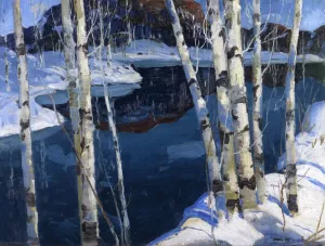 Winter Blue by Jonas Lie Oil Painting