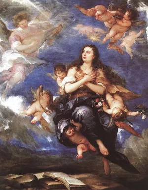 Assumption of Mary Magdalene by Jose Antolinez Oil Painting