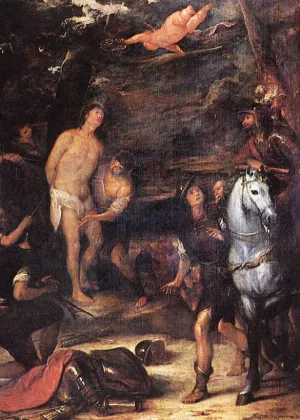 Martyrdom of St. Sebastian by Jose Antolinez Oil Painting