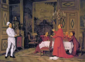 The Cardinal's Birthday by Jose Frappa Oil Painting