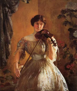 The Kreutzer Sonata also known as Violinist II by Joseph Decamp Oil Painting
