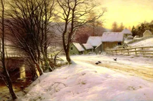 A Winter's Morning by Joseph Farquharson Oil Painting