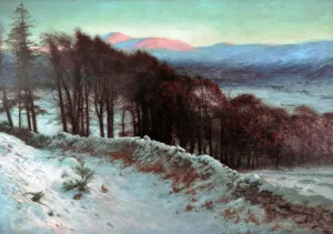 And All the Air a Solemn Silence Holds by Joseph Farquharson Oil Painting