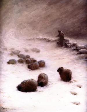 Blow, Blow, Thou Wintery Wind by Joseph Farquharson Oil Painting