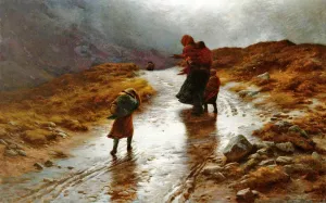 Cold Wind from East to West by Joseph Farquharson Oil Painting
