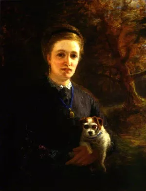 Mrs Farquharson of Finzean (also known as The artist's stepmother) by Joseph Farquharson Oil Painting