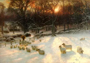 The Shortening Winter's Day is near a Close by Joseph Farquharson Oil Painting