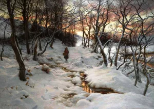 West with Evening Glows by Joseph Farquharson Oil Painting