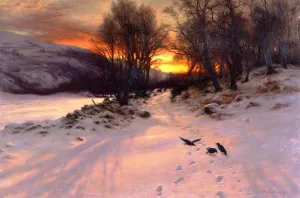 When the West with Evening Glows by Joseph Farquharson Oil Painting