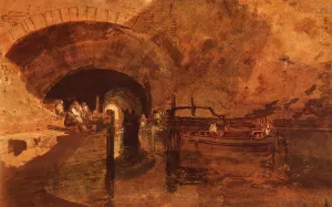 A Canal Tunnel Near Leeds by Joseph Mallord William Turner Oil Painting
