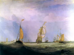 The City of Utrecht, 64, Going to Sea also known as Helvoetsluys by Joseph Mallord William Turner Oil Painting