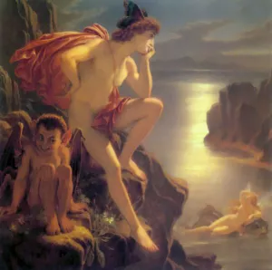 Oberon and the Mermaid by Joseph Noel Paton Oil Painting