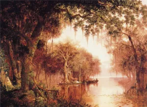 The Land of Evangeline by Joseph R. Meeker Oil Painting