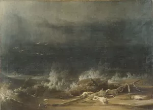 The Deluge Towards Its Close by Joshua Shaw Oil Painting