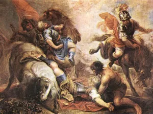 The Conversion of St Paul by Juan Antonio Frias y Escalante Oil Painting