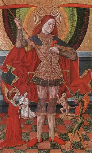 The Archangel Michael by Juan De La Abadia Oil Painting