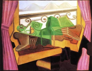 Open Window with Hills by Juan Gris Oil Painting