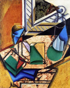 The Marble Console Oil painting by Juan Gris