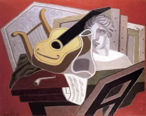 The Musician's Table Oil painting by Juan Gris