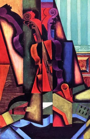 Violin and Guitar Oil painting by Juan Gris