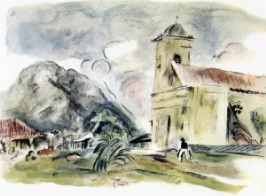 A Church in Cuba by Jules Pascin Oil Painting