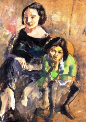 Andree and Simone by Jules Pascin Oil Painting