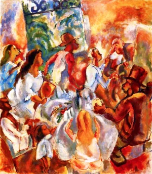 Cuban Hospitality by Jules Pascin Oil Painting