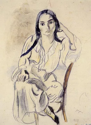Gypsy Woman by Jules Pascin Oil Painting