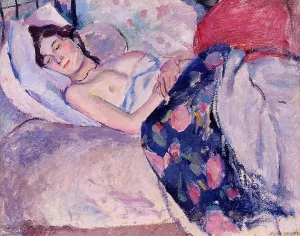 Sleeping Woman by Jules Pascin Oil Painting
